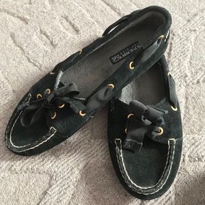 SPERRY TOPSIDER Suede/Fur Flats - Size 6